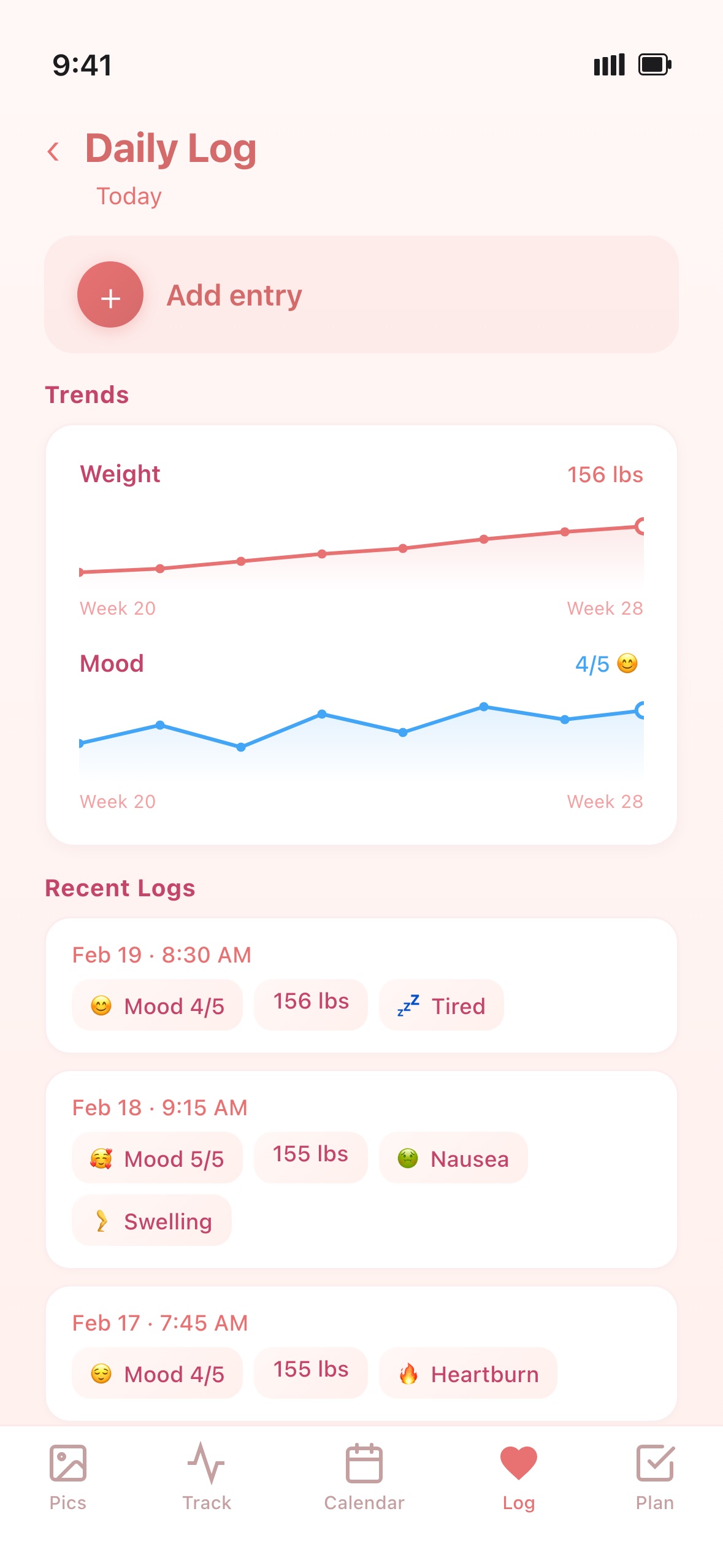 Daily Health Log